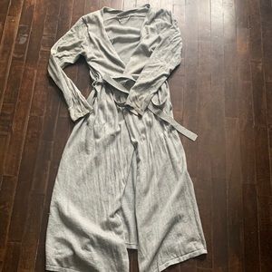 Garnet Hill cotton cashmere robe